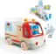 图片 Cars Toys for 2 3 4 5 Years Old Toddlers Boys Girls, Ambulance Truck with Sound and Light, Early Learning Toy, Plastic and Wooden Vehicles, Doctor Kit for Kids, Christmas Birthday Gifts