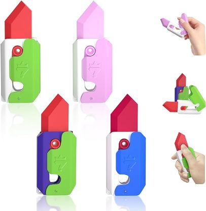 图片 Children's toy light catapult tactical knife folding claw knife