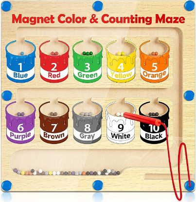 图片 Children's color sorting magnetic step counting board