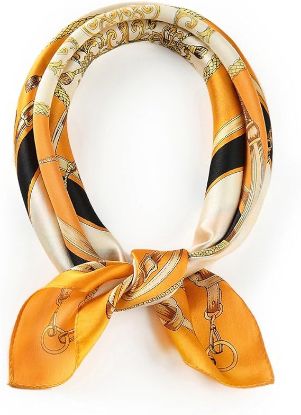 图片 100% Real Mulberry Silk Scarf -21'' x 21''